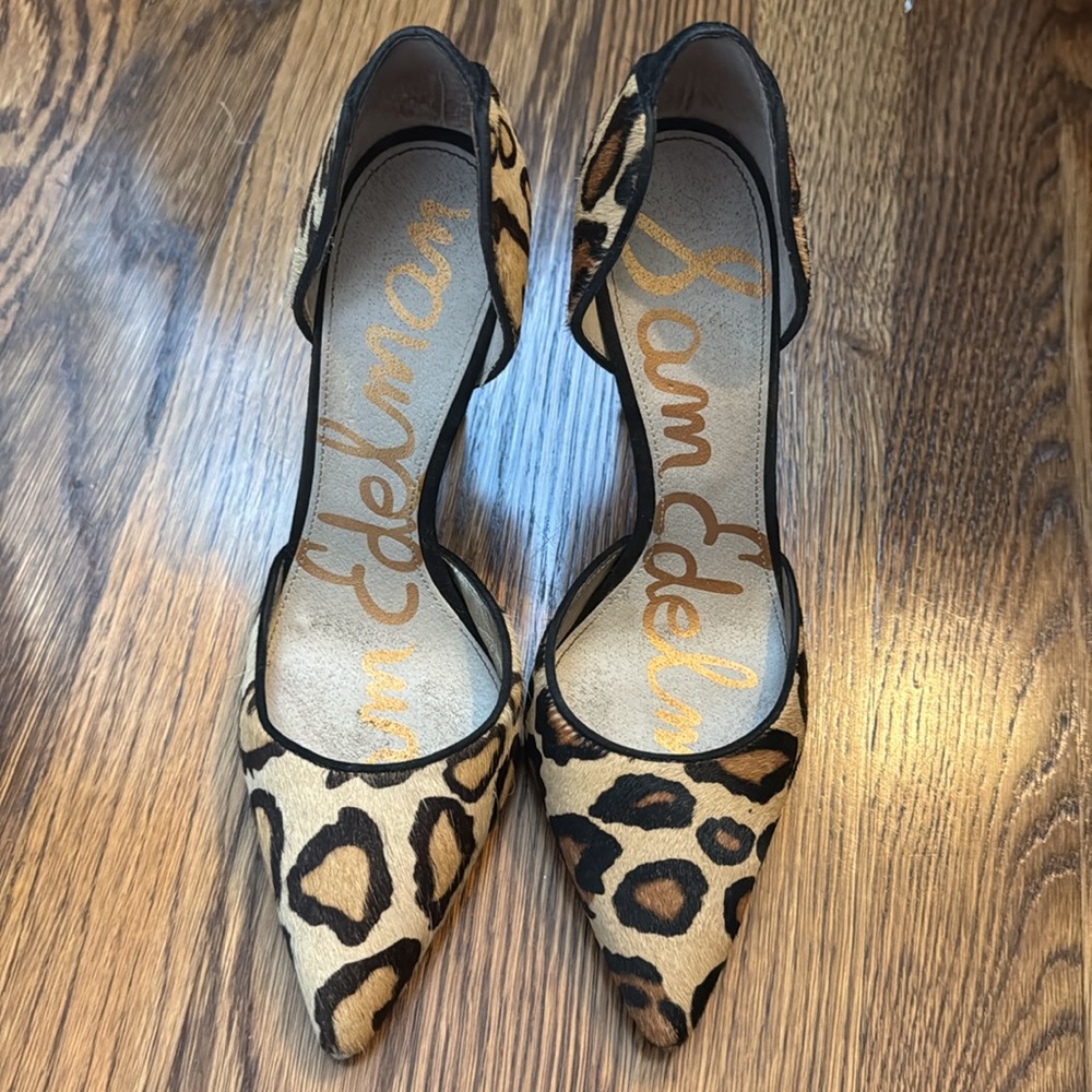 Animal print heel